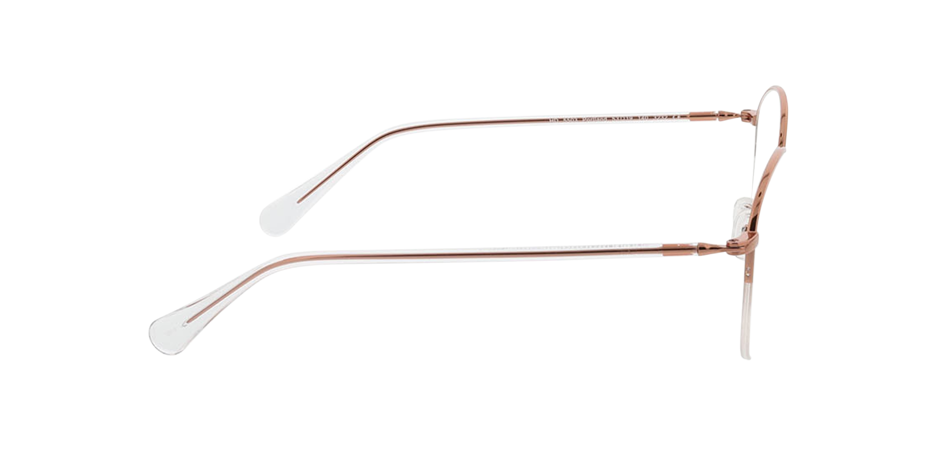 Portland Lichtroze goud MetaalEyeglass Frames van B24, Zijaanzicht