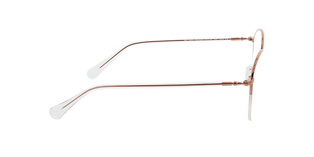 Portland Lichtroze goud MetaalEyeglass Frames van B24, Zijaanzicht