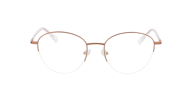 Portland Lichtroze goud MetaalEyeglass Frames van B24, Vooraanzicht
