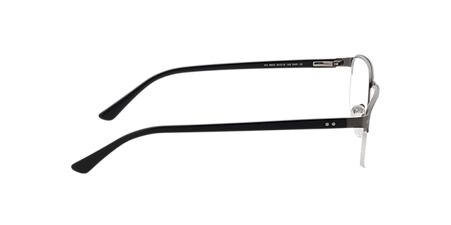 Frisco Mat antraciet MetaalEyeglass Frames van B24, Zijaanzicht