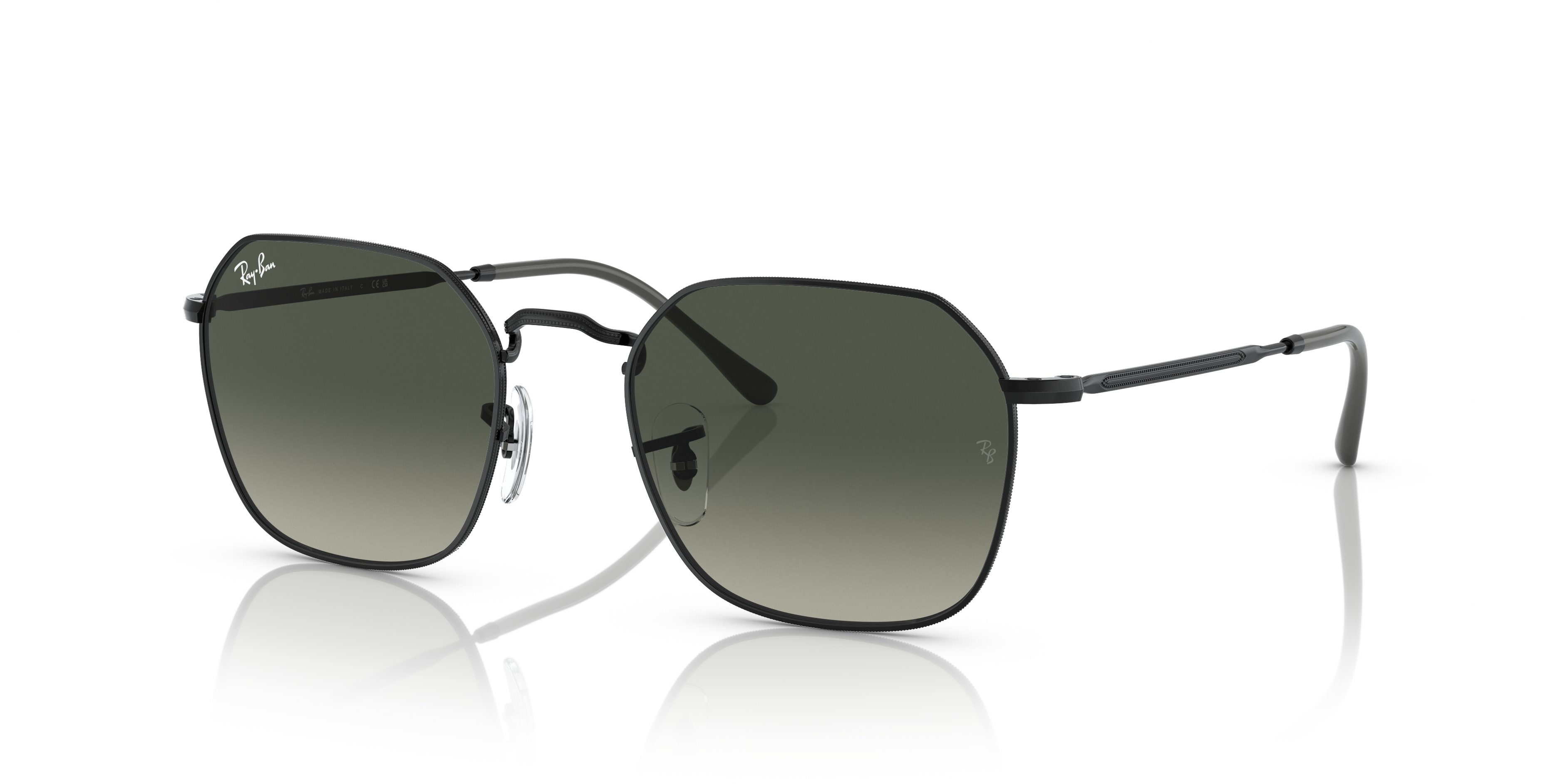 RB3694 Schwarz MetallSunglass Frames von B24, Dreiviertelansicht