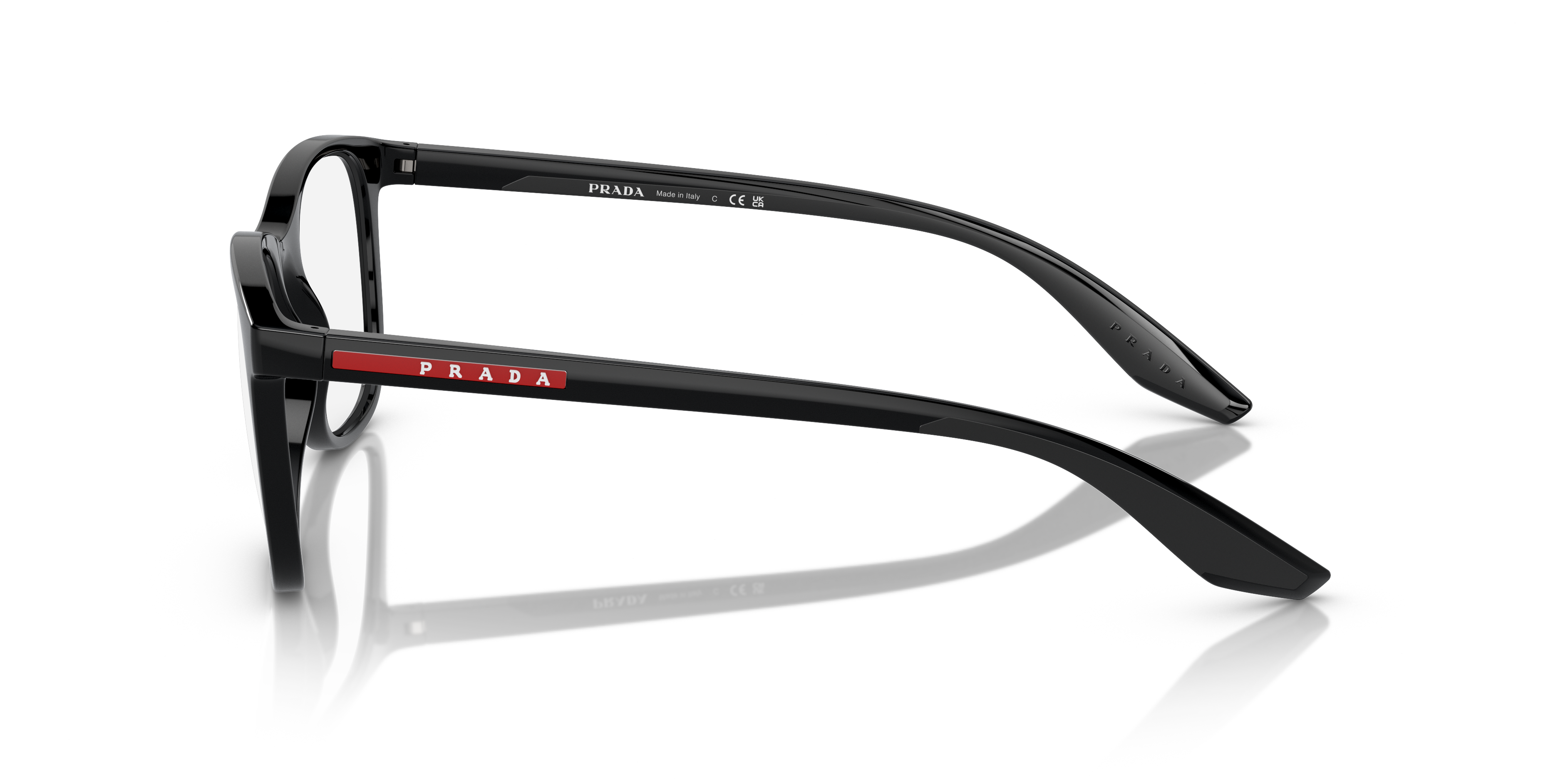 PS 05PV Zwart KunststofEyeglass Frames van B24, Zijaanzicht