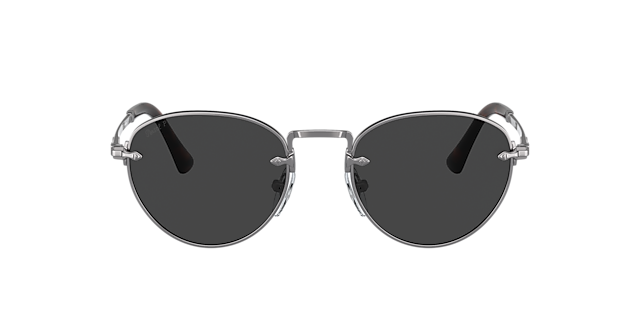 PO2491S Staalgrijs MetaalSunglass Frames van B24, met getinte lenzen