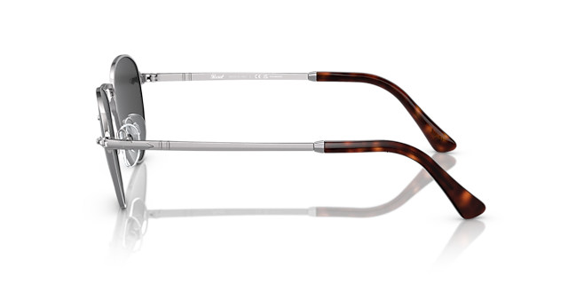 PO2491S Staalgrijs MetaalSunglass Frames van B24, Zijaanzicht