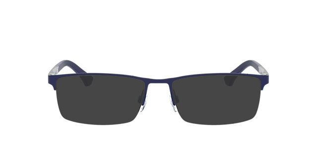 EA1041 Rubber blauw MetaalEyeglass Frames van B24, met getinte lenzen