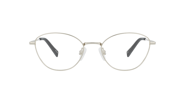 Charlotte CT Platinum Silver Metal MetaalEyeglass Frames van B24, Vooraanzicht