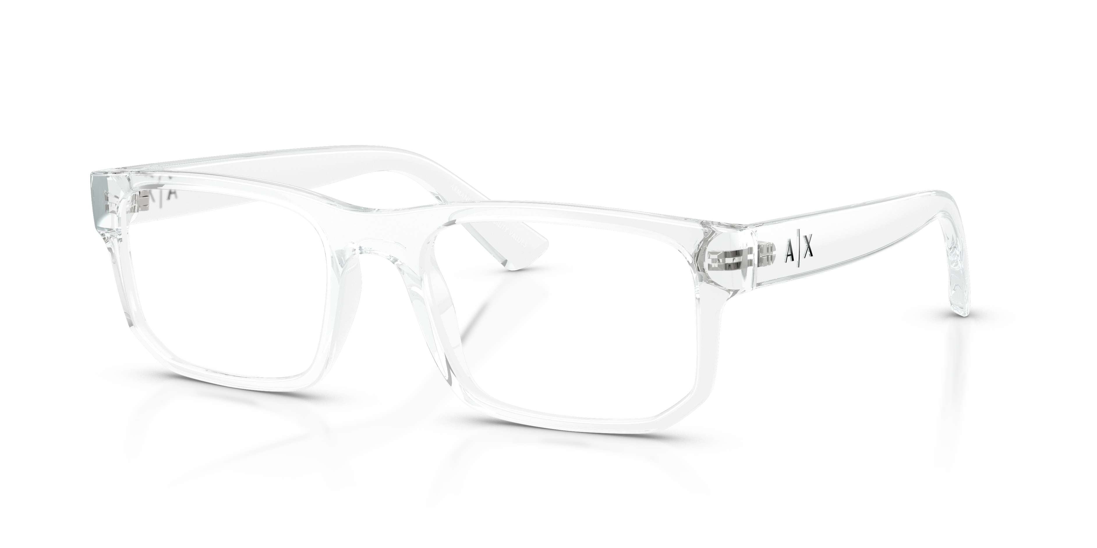 AX3135 Glanzend Kristal KunststofEyeglass Frames van B24, Hoekweergave