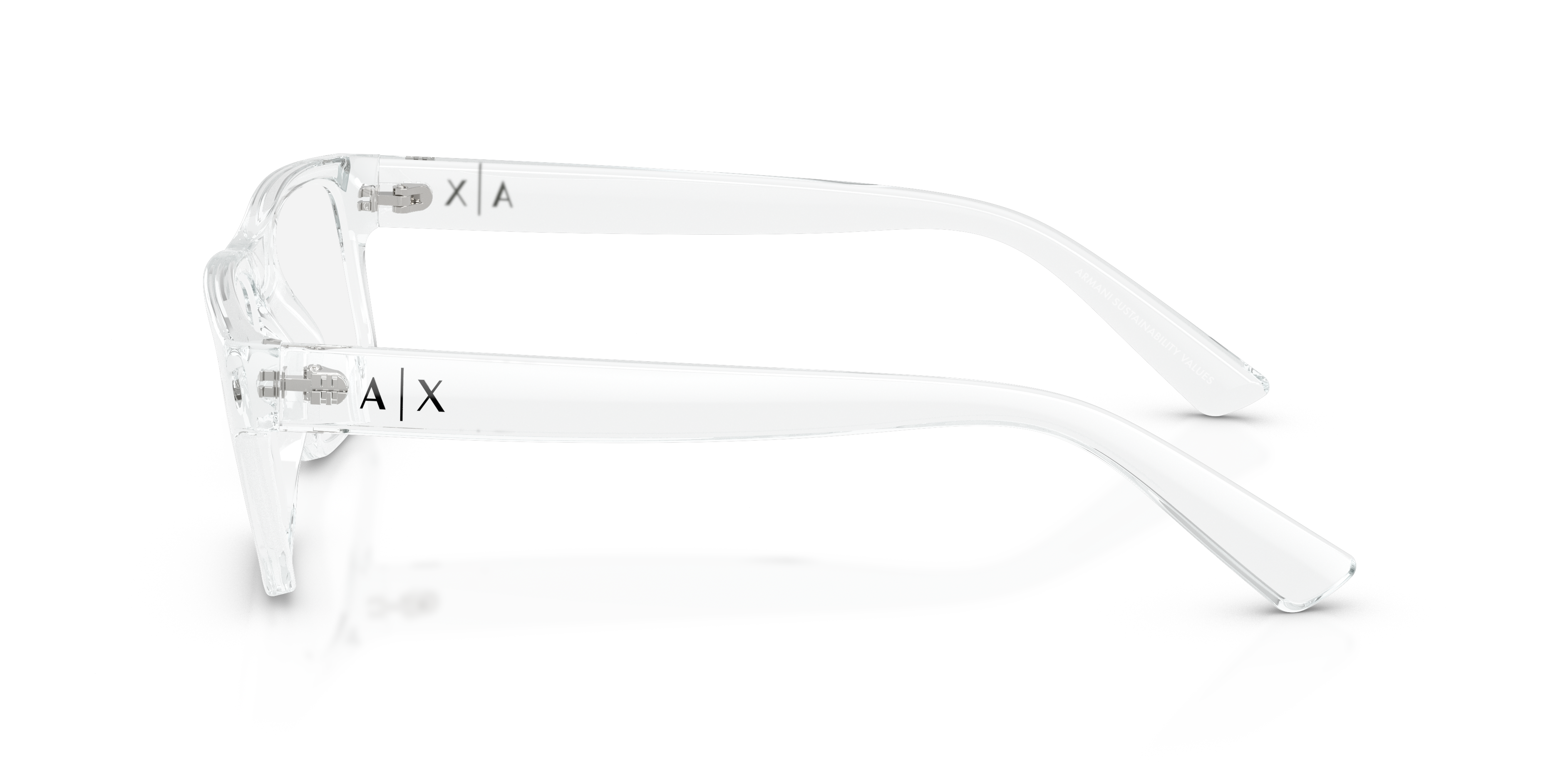 AX3135 Glanzend Kristal KunststofEyeglass Frames van B24, Zijaanzicht