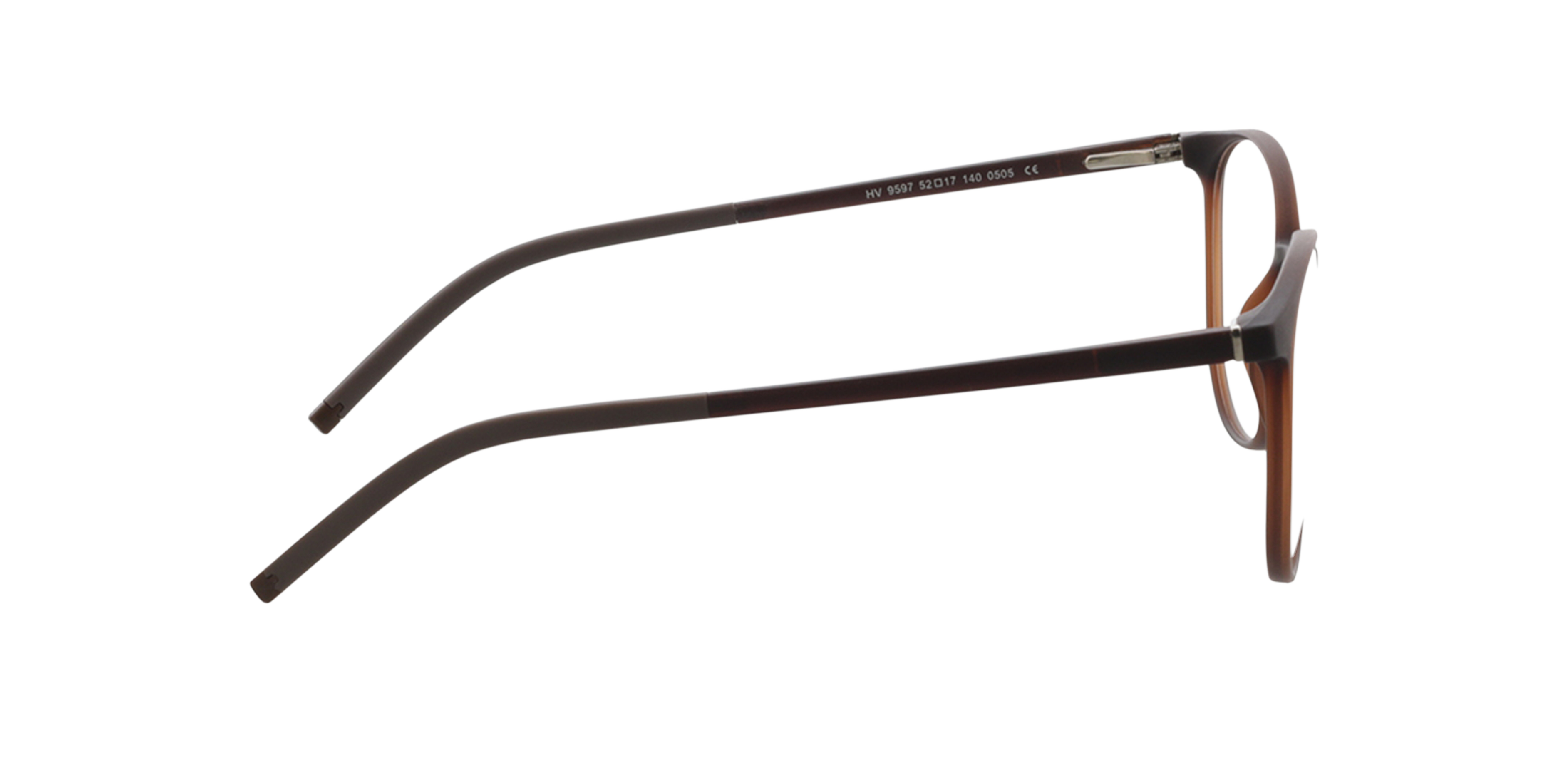 Conroe Matbruin KunststofEyeglass Frames van B24, Zijaanzicht