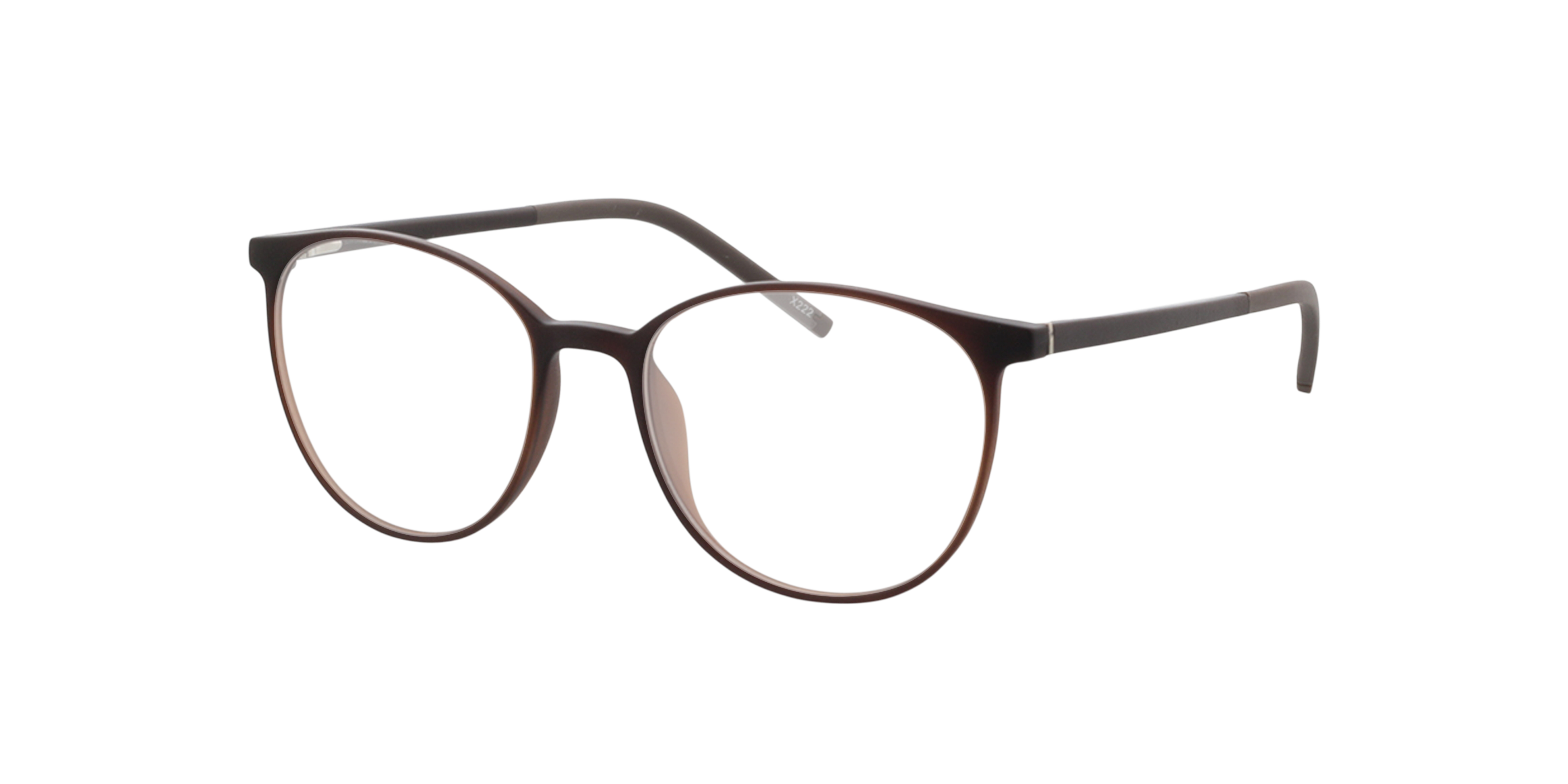 Conroe Matbruin KunststofEyeglass Frames van B24, Hoekweergave