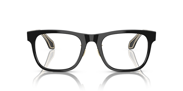 AR7268 Zwart AcetaatEyeglass Frames van B24, Vooraanzicht