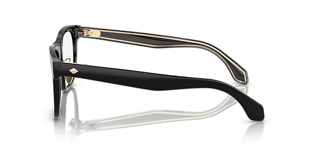 AR7268 Zwart AcetaatEyeglass Frames van B24, Zijaanzicht