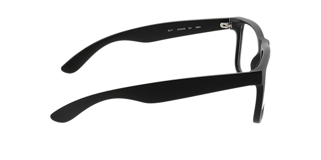 New Orleans Matzwart KunststofEyeglass Frames van B24, Zijaanzicht