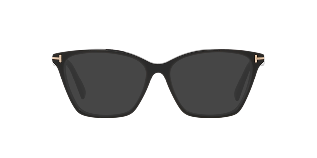 FT5949-B Zwart glanzend AcetaatEyeglass Frames van B24, met getinte lenzen