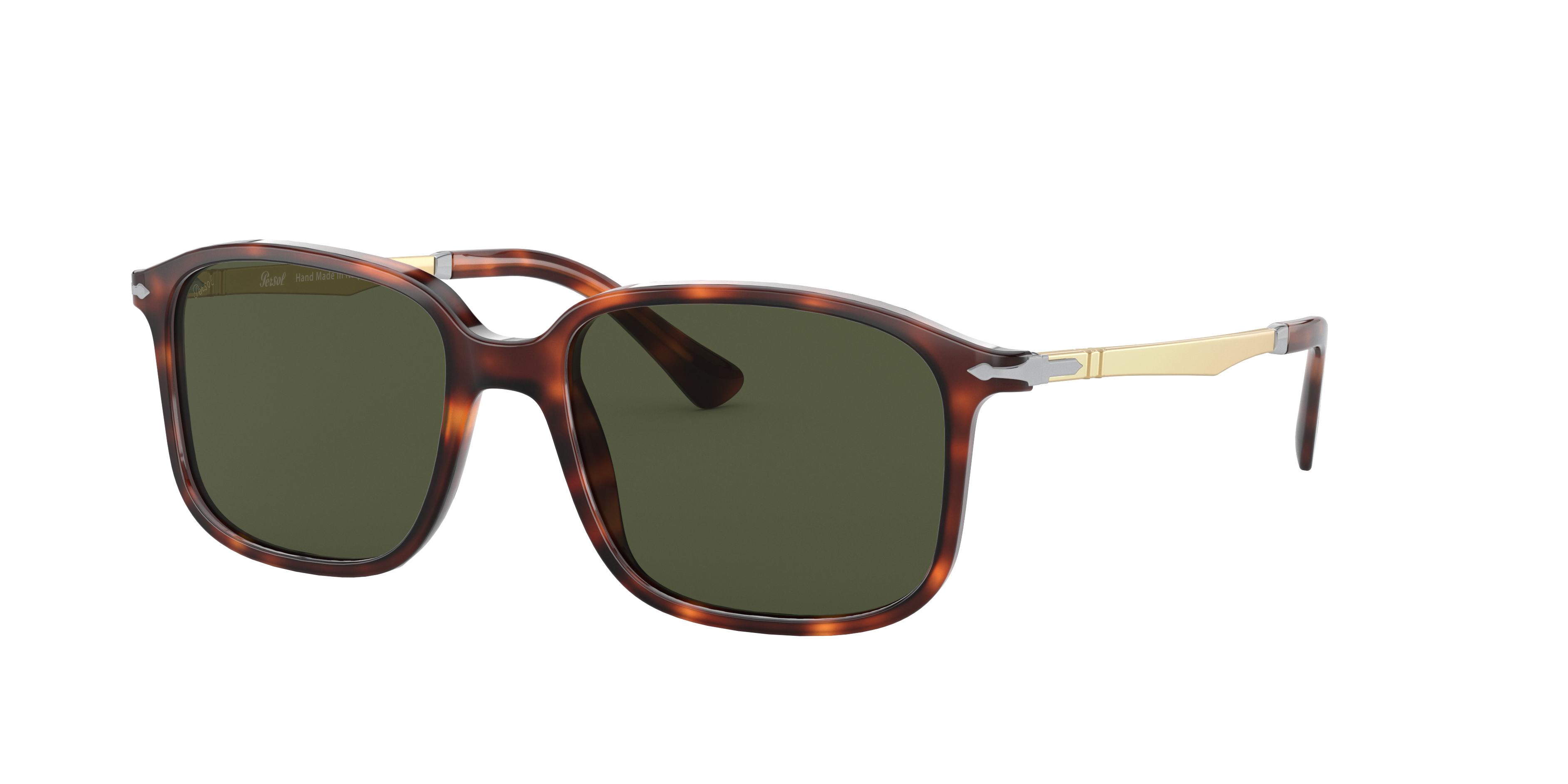 PO3246S Havana AcetaatSunglass Frames van B24, Hoekweergave