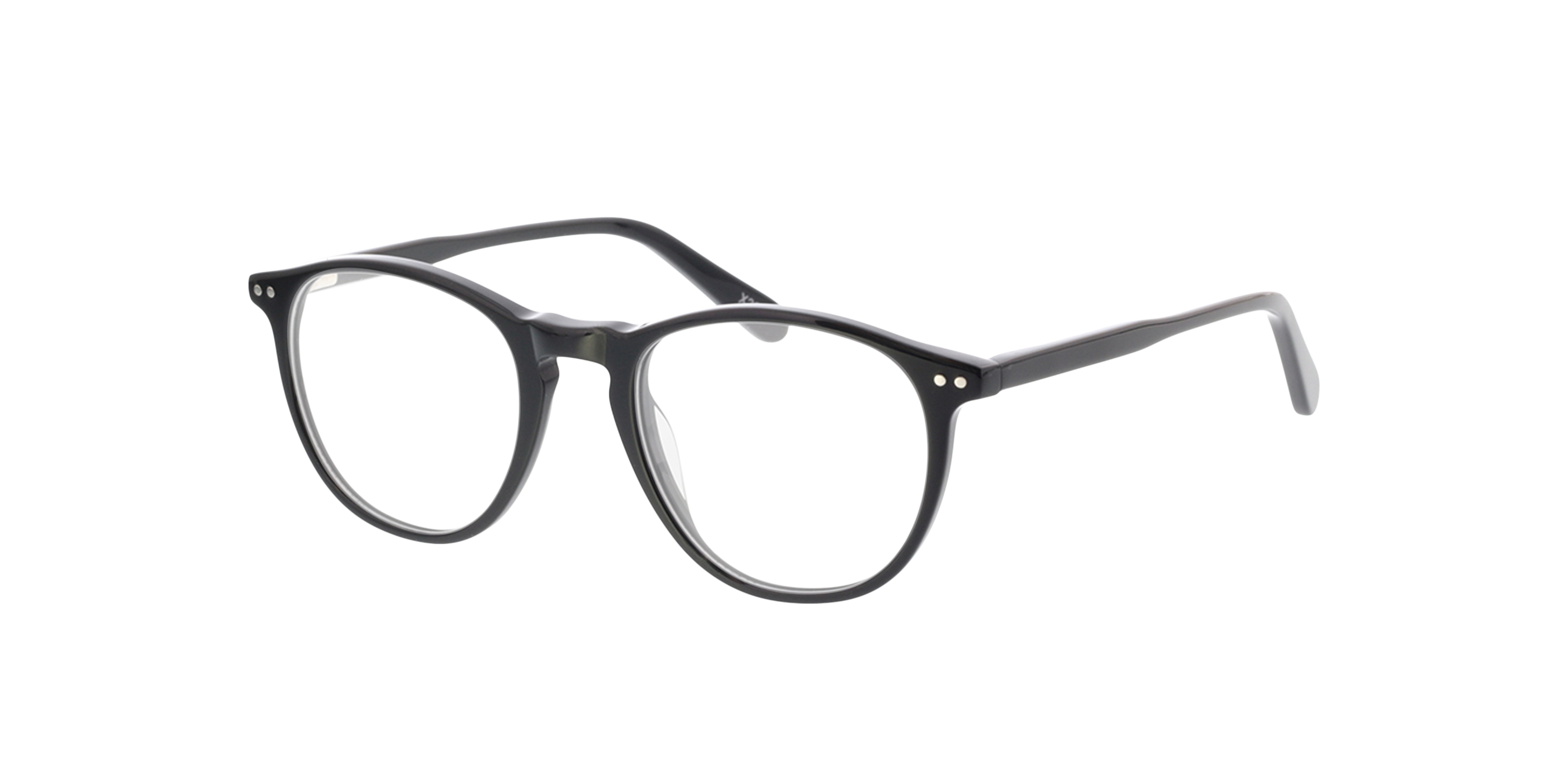 Alvin Zwart AcetaatEyeglass Frames van B24, Hoekweergave