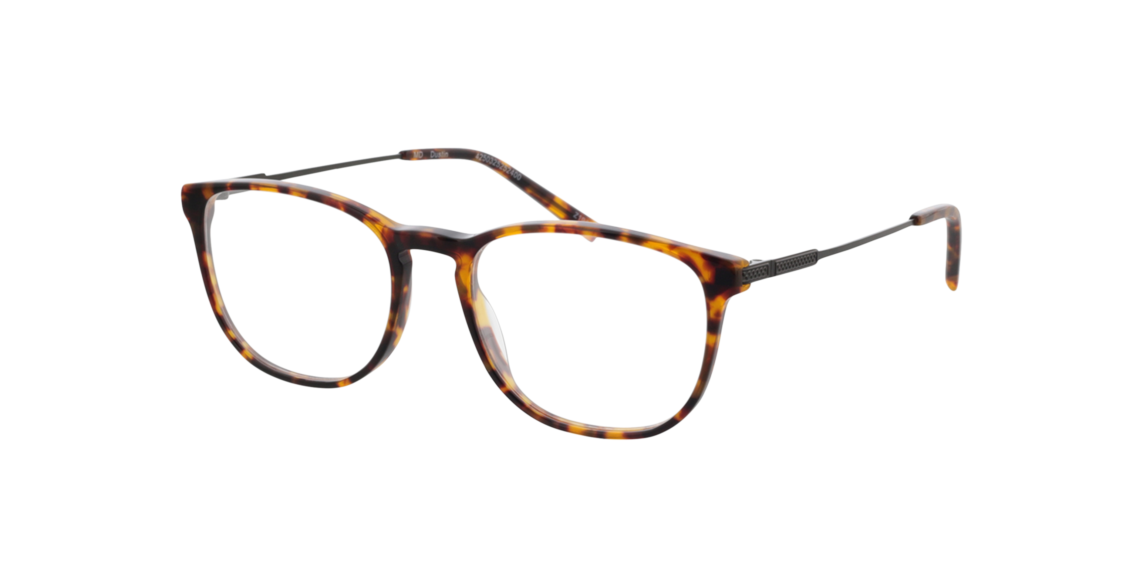 Dustin Havana  &  mat donkergroen AcetaatEyeglass Frames van B24, Hoekweergave