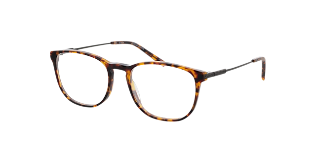 Dustin Havana  &  mat donkergroen AcetaatEyeglass Frames van B24, Hoekweergave