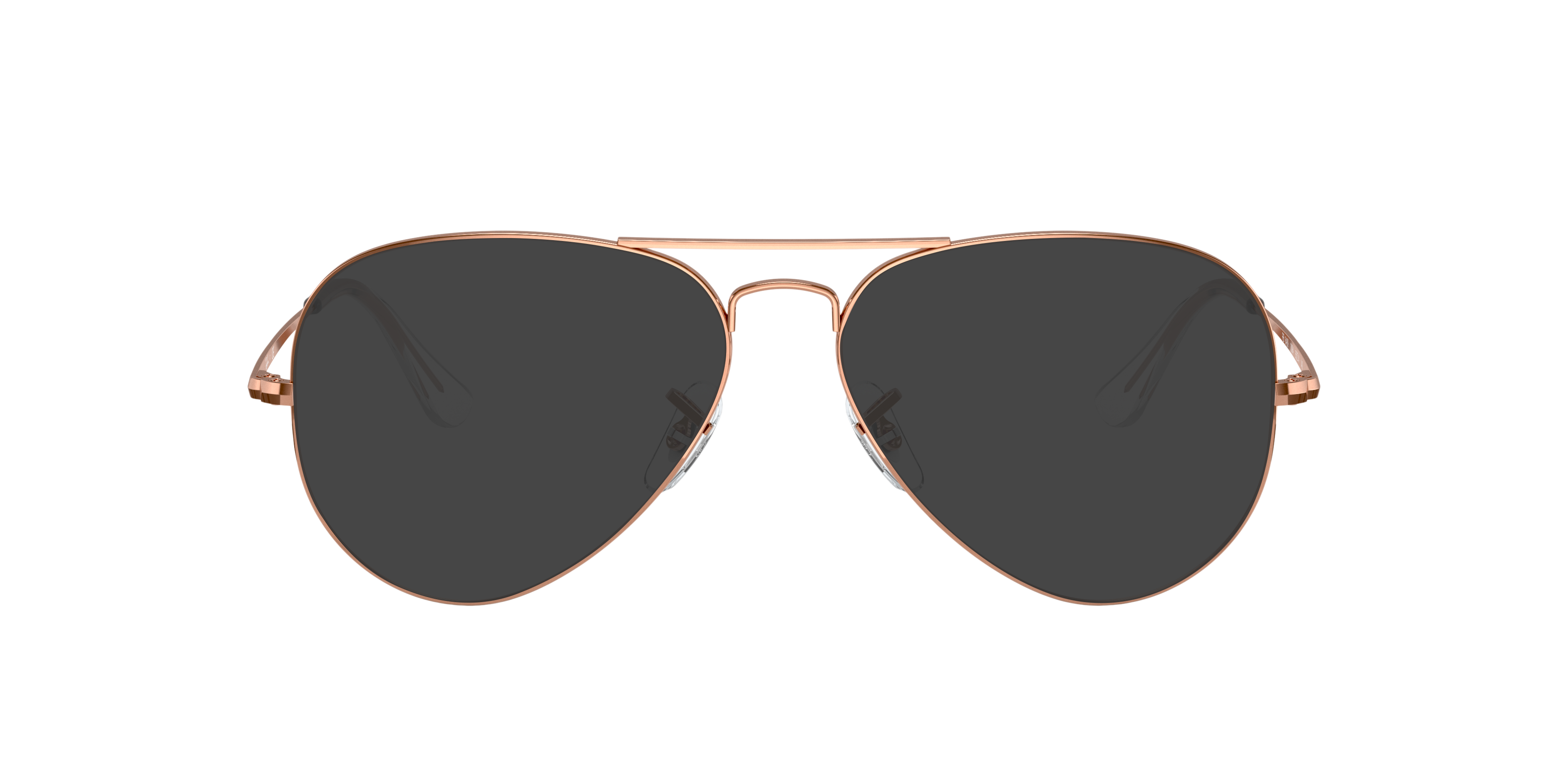 Aviator Optics Roségoud MetaalEyeglass Frames van B24, met getinte lenzen