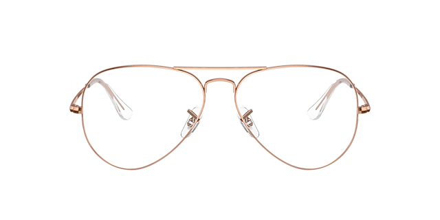 RB6489 Roségoud MetaalEyeglass Frames van B24, Vooraanzicht