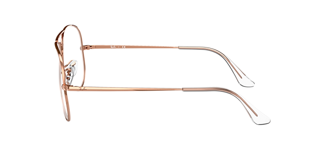 RB6489 Roségoud MetaalEyeglass Frames van B24, Zijaanzicht