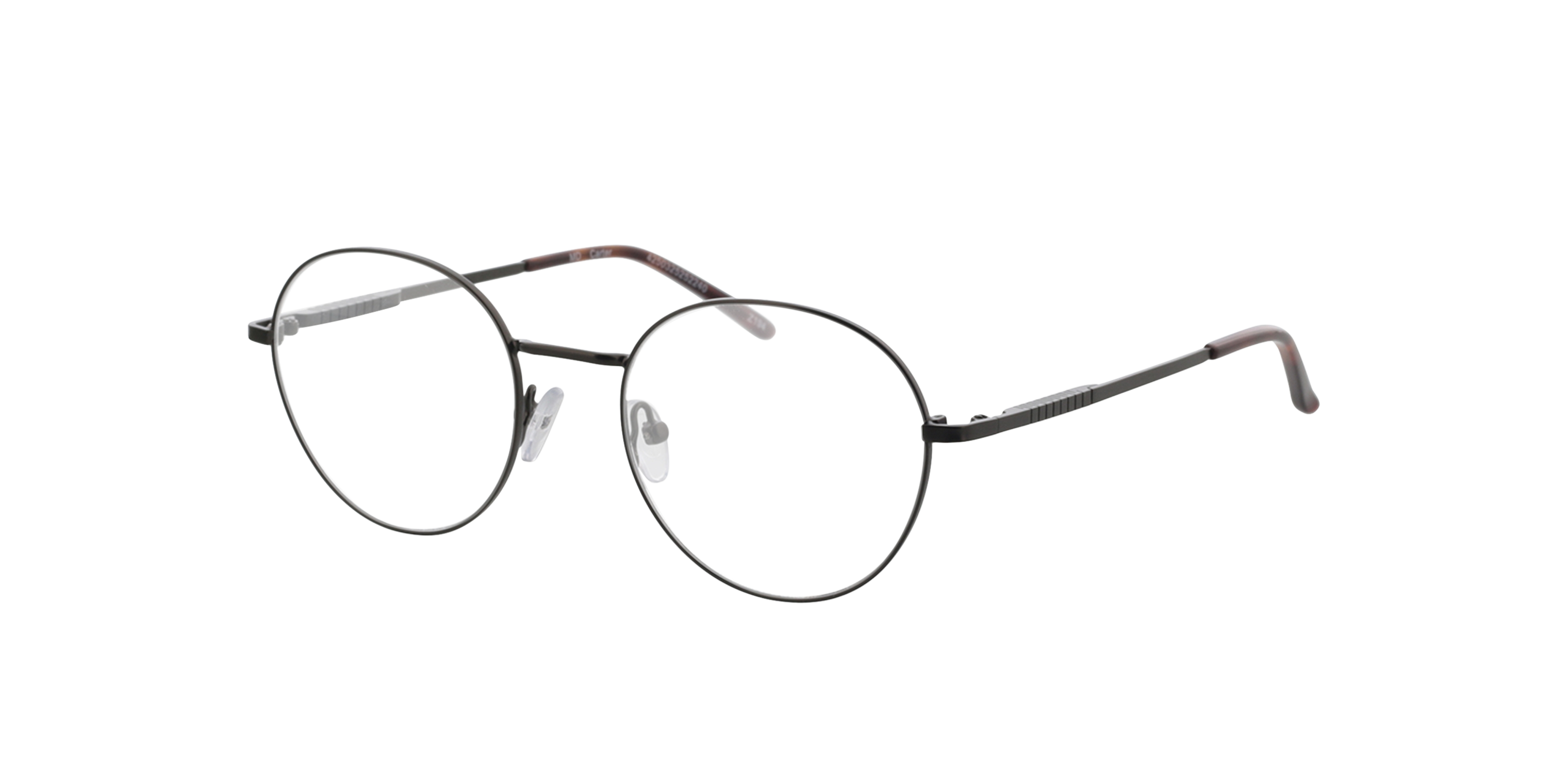 Carter Satin Dark Green  &  Havana MetallEyeglass Frames von B24, Dreiviertelansicht