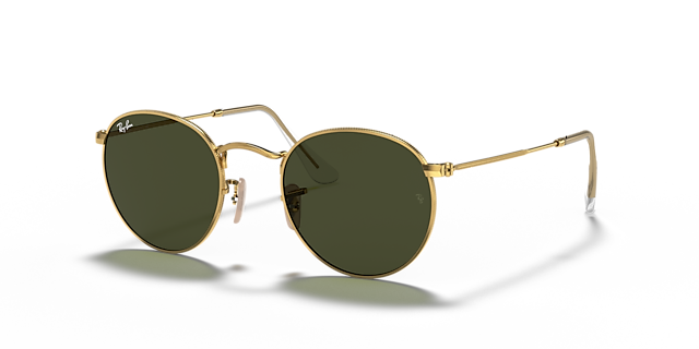 RB3447 Arista Gold MetallSunglass Frames von B24, Dreiviertelansicht