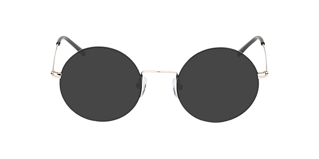 Brisbane Schwarz & Gold MetallEyeglass Frames von B24, mit getönten Gläsern