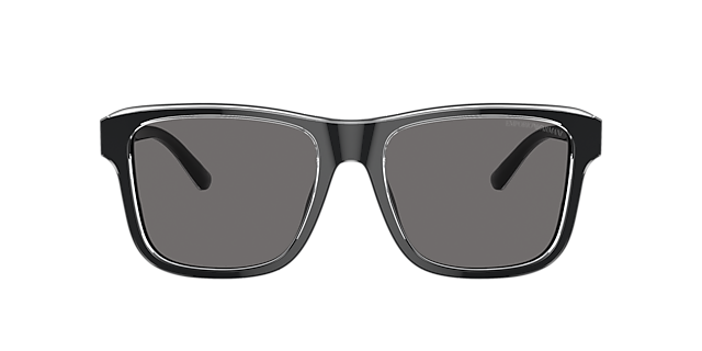 EA4208 Shiny Black & Top Crystal AcetatSunglass Frames von B24, mit getönten Gläsern