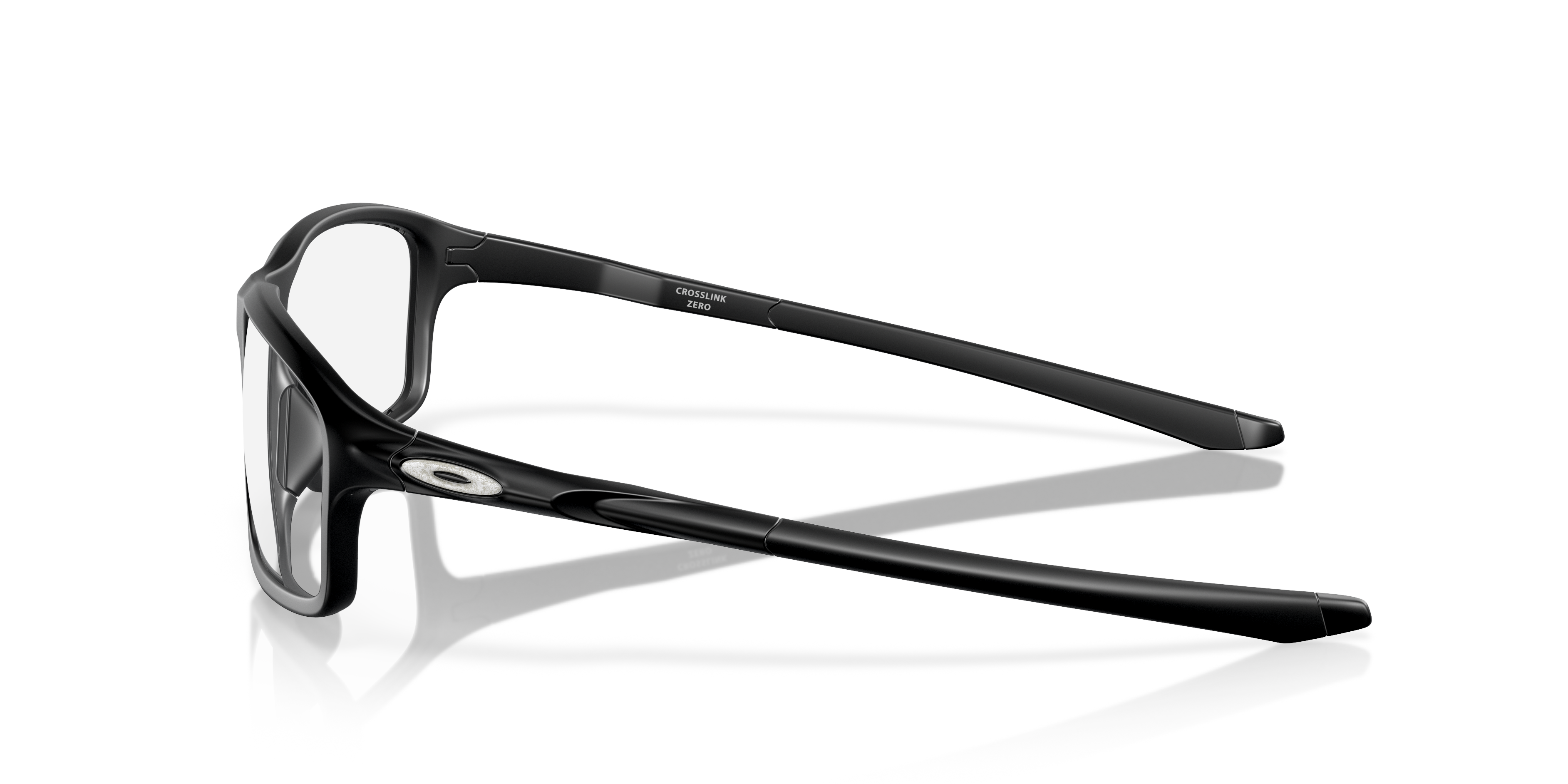 Crosslink® Zero Reflective Collection Schwarz satiniert KunststoffEyeglass Frames von B24, Seitenansicht