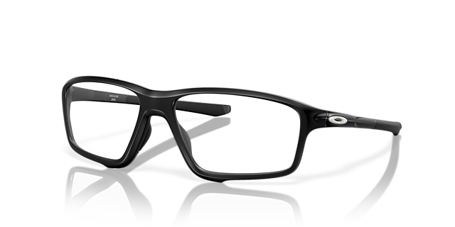 Crosslink® Zero Reflective Collection Satijnglans zwart KunststofEyeglass Frames van B24, Hoekweergave