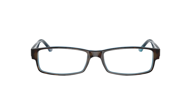 RB5114 Havana op Blauw AcetaatEyeglass Frames van B24, Vooraanzicht