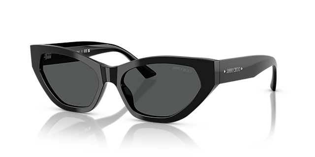 JC5022B Zwart AcetaatSunglass Frames van B24, Hoekweergave