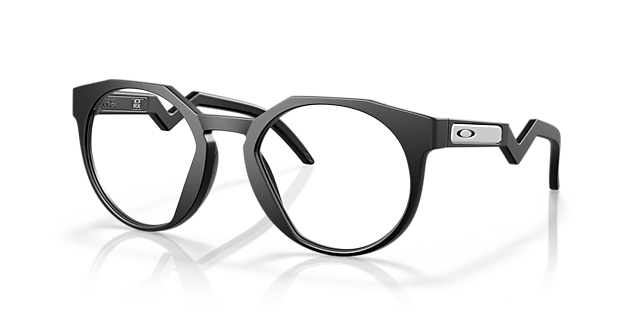 HSTN Matt Schwarz KunststoffEyeglass Frames von B24, Dreiviertelansicht