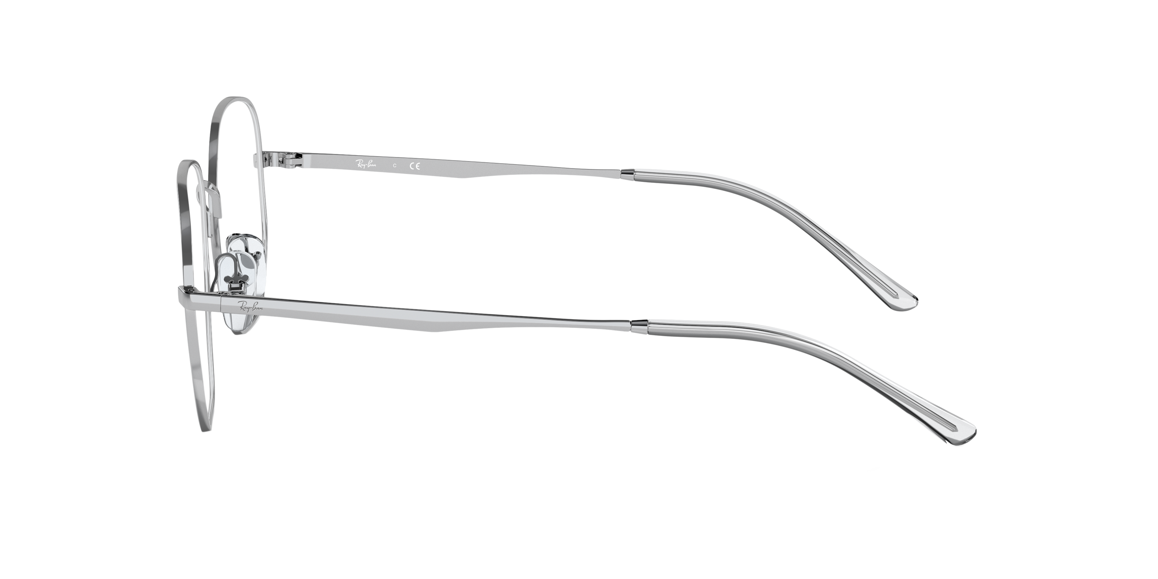 RB3682V Silber MetallEyeglass Frames von B24, Seitenansicht