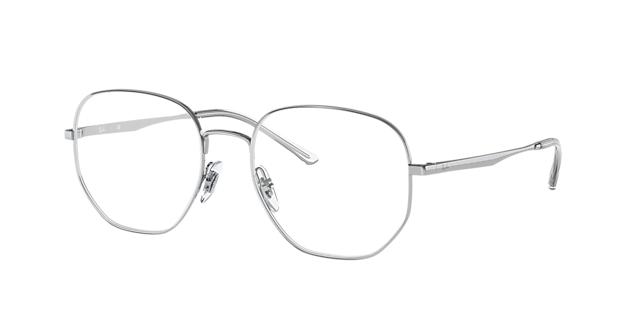 RB3682V Silber MetallEyeglass Frames von B24, Dreiviertelansicht