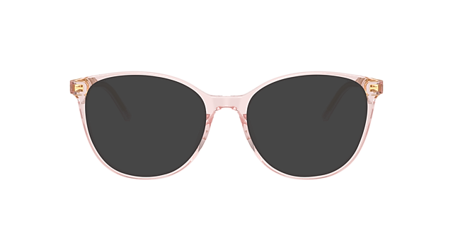 DG3425 Transparent Rose AcetatEyeglass Frames von B24, mit getönten Gläsern