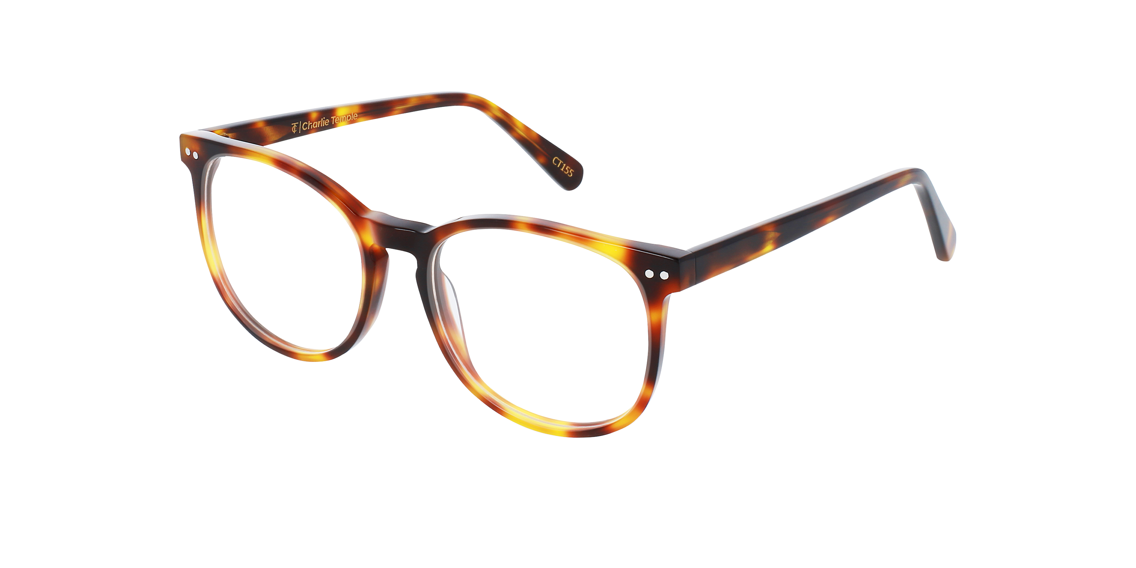 BARRON Havana Cigars AcetaatEyeglass Frames van B24, Hoekweergave