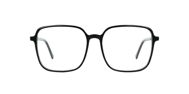 Elan Jet Black AcetatEyeglass Frames von B24, Vorderansicht