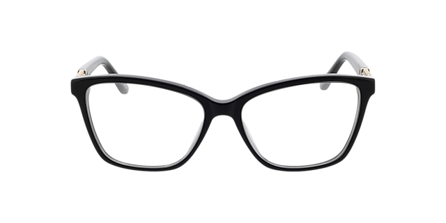 Lisa Zwart & goud AcetaatEyeglass Frames van B24, Vooraanzicht