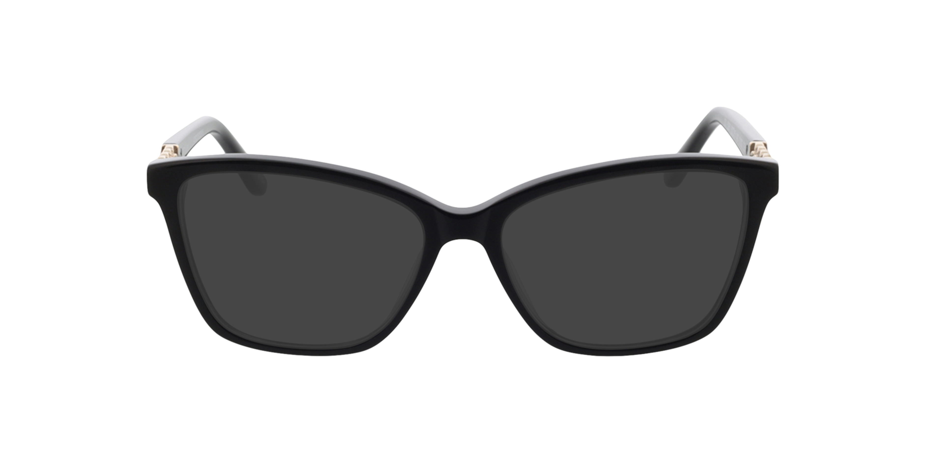 Lisa Zwart & goud AcetaatEyeglass Frames van B24, met getinte lenzen