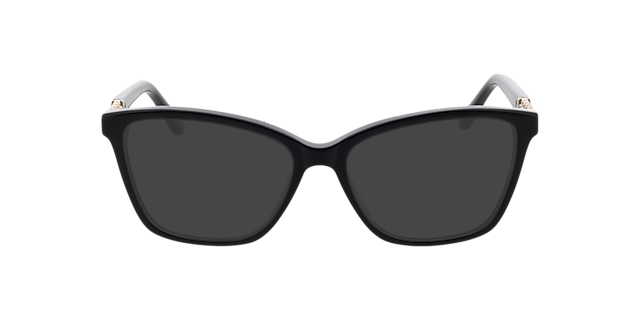 Lisa Zwart & goud AcetaatEyeglass Frames van B24, met getinte lenzen