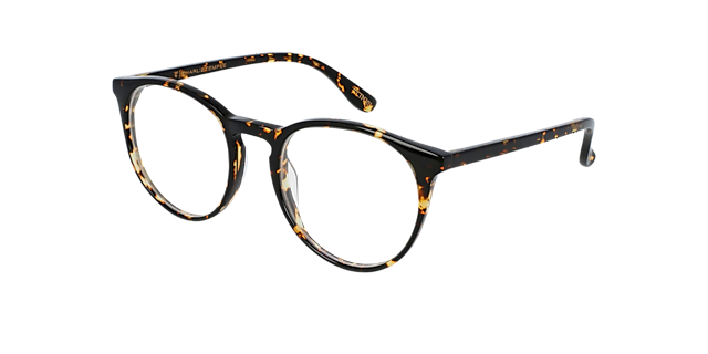 Grande Rotondo Scales Havana AcetaatEyeglass Frames van B24, Hoekweergave