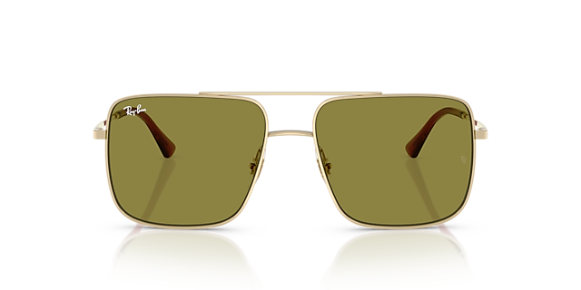 RB3758 Lichtgoud MetaalSunglass Frames van B24, Vooraanzicht