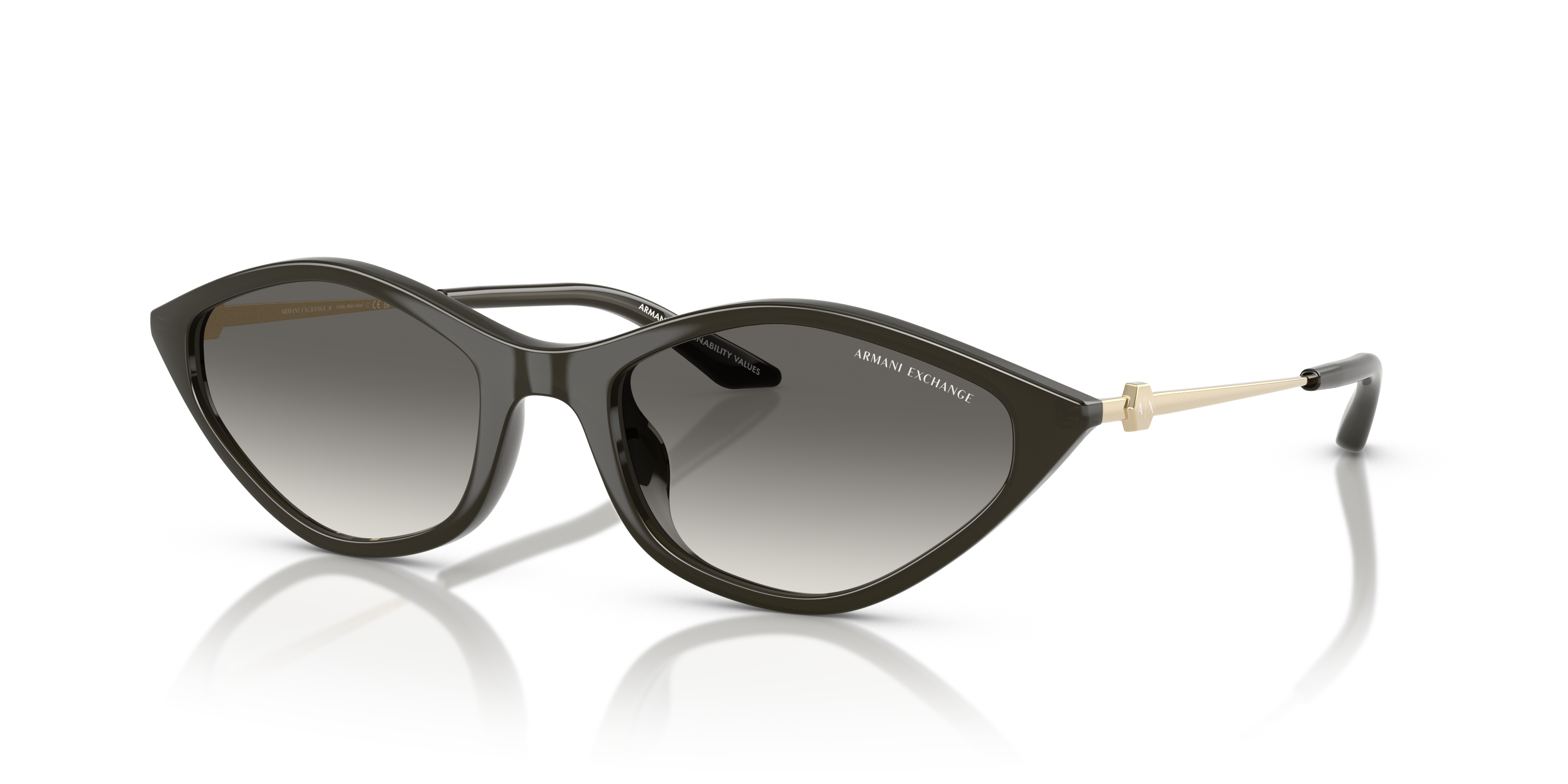 AX4152SU Opalescent Dark Grey KunststofSunglass Frames van B24, Hoekweergave