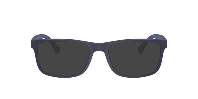 EA3147 Matblauw KunststofEyeglass Frames van B24, met getinte lenzen