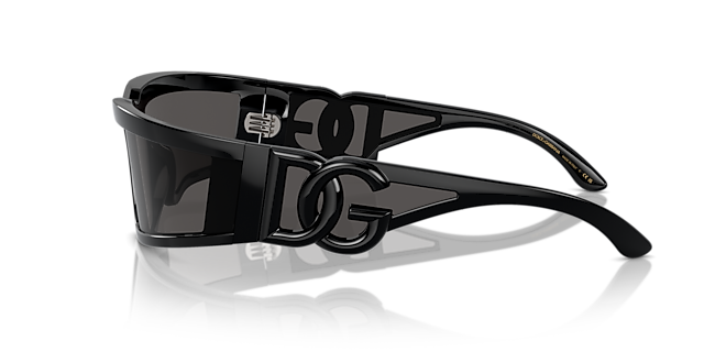 DG6198 Schwarz KunststoffSunglass Frames von B24, Seitenansicht