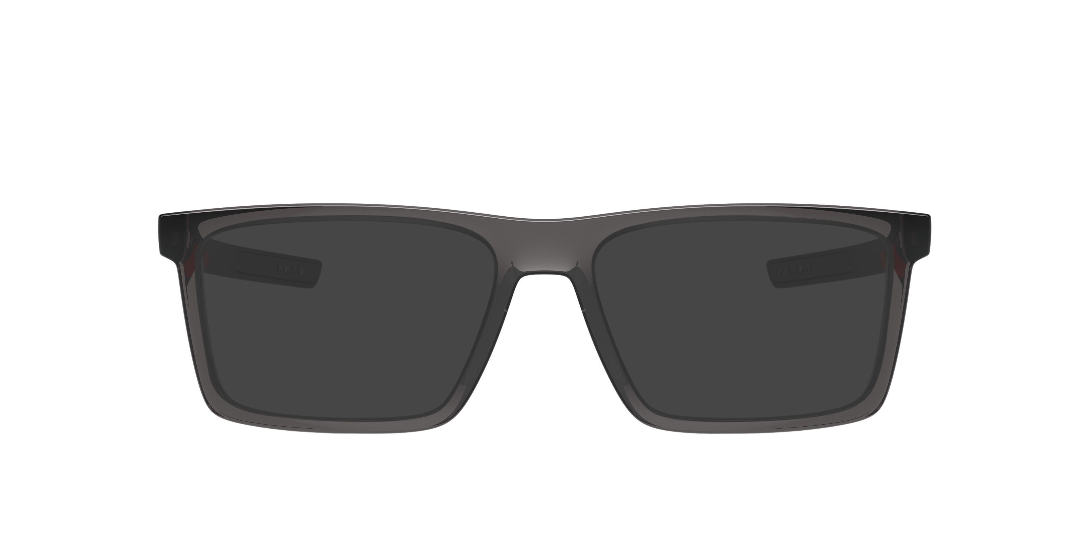 PS 02QV Transparant antraciet KunststofEyeglass Frames van B24, met getinte lenzen