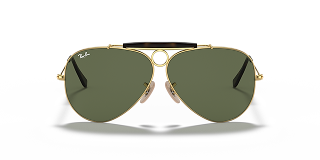 RB3138 Arista Gold MetallSunglass Frames von B24, Vorderansicht