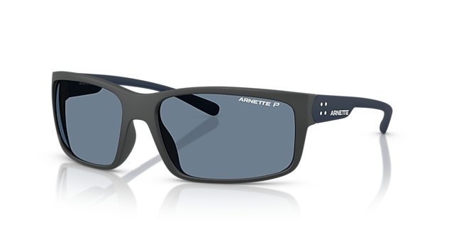 AN4242 Matte Dark Grey KunststoffSunglass Frames von B24, Dreiviertelansicht